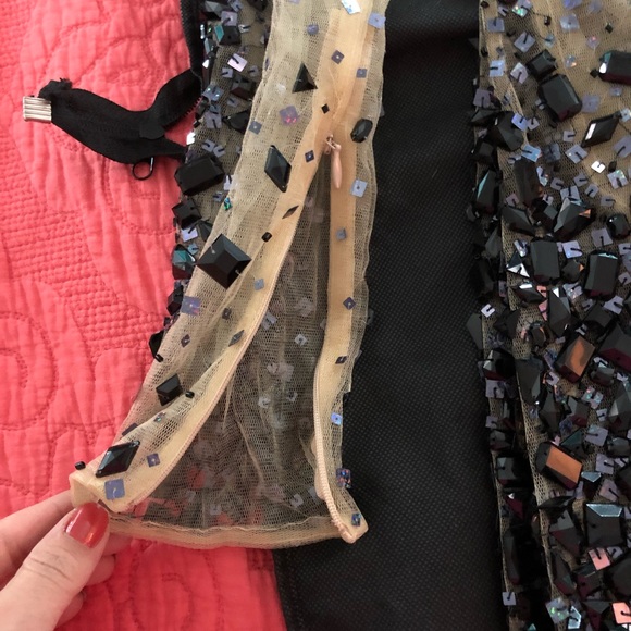 NEW JOVANI 171300 Black Short Cocktail Dress Prom Formal Homecoming Size 2 - Picture 2 of 7